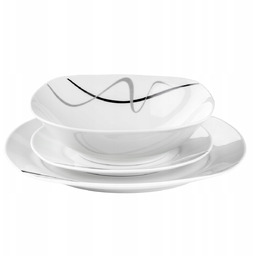 Serwis Obiadowy Komplet Talerzy 18EL. Zastawa Obiadowa Zestaw