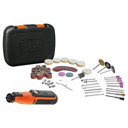 Black+decker Szlifierka Multi. 8V +52szt. Akcesoriów BCRT8IK