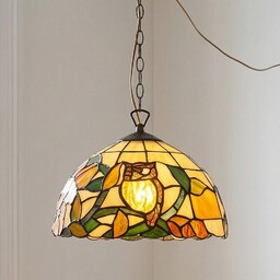Artistar Lampa wisząca tiffany JOLIEN, możliwość ściemniania, multikolor,