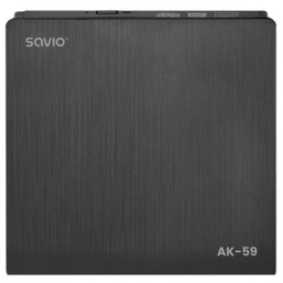 Nagrywarka DVD-RW SAVIO AK-59 zewnętrzna slim USB-C/USB-A