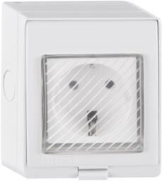 Polux Hermetyczne gniazdko natynkowe 316011 Tuya Smart Wifi