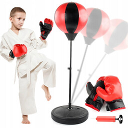 Rękawice Bokserskie Zestaw Dla Dzieci Wolnostojąca Gruszka Treningowa