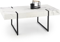 ława blanca biały marmur / czarny halmar