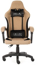 Fotel Gamingowy Infini System Brown z tkaniny