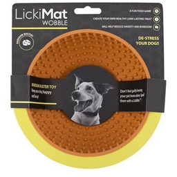 LickiMat Wooble pomarańczowa mata miska dla psa