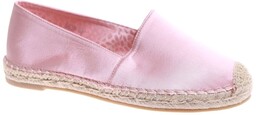 Różowe wsuwane baleriny espadryle