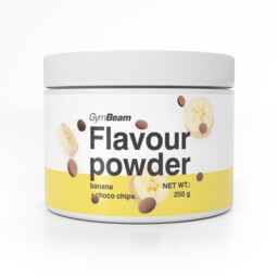 GymBeam Flavour powder 250 g banan z chipsami