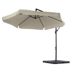 Parasol ogrodowy Empoli z podstawą beżowy