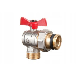 Zawór kulowy wodny ze śrubunkiem motylek do rozdzielacza