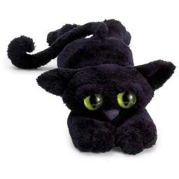 Pluszowy, smukły kotek Black, 104140-Manhattan Toy Lanky Cats