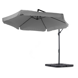 Parasol ogrodowy Empoli z podstawą szary