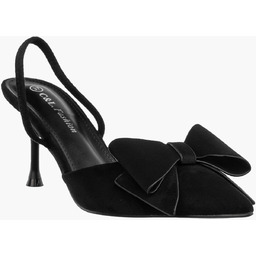 Szpilki Damskie Eleganckie Buty Na Obcasie z kokardą