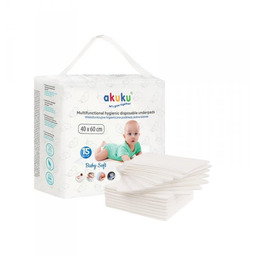 AKUKU Podkłady jednorazowe do przewijania niemowląt Baby Soft
