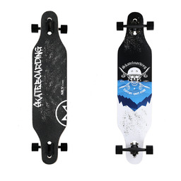 LONGBOARD SKULL WOOD SKATE NILS EXTREME