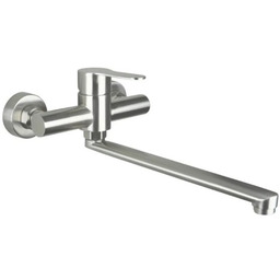 DEANTE Bateria kuchenna ścienna LUPO stal szczotkowana BLU_F80M