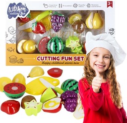 Owoce i warzywa do krojenia, zestaw kuchenny 3+