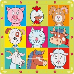 Bino 88093 puzzle z podziałką głowicą, rozmiar -