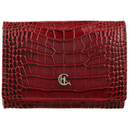 Portfel damski skórzany z biglem croco Canaletto PD1208s162