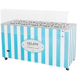 Dystrybutor do lodów pozetti 10 tub GELATO POZETTI