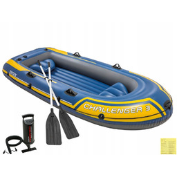 Ponton Turystyczny Intex Challenger 3os. Pompka Wiosła 68370
