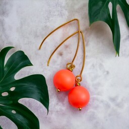 Pakamera Swarovski neon pearls : neon orange