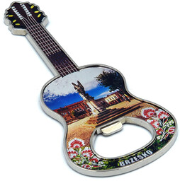Magnes na lodówkę gitara Brzesko Figura św. Floriana