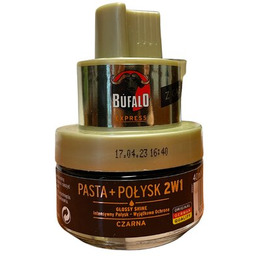 BUFALO Pasta do butów Połysk 2w1 Czarny 40