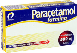 FARMINA PARACETAMOL 500 mg - 10 czopków