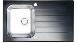 Alveus Glassix Up 10 1123820 (czarny) Zlewozmywak prostokątny