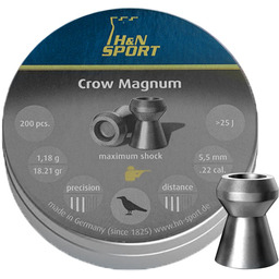 Śrut 5,5 mm diabolo H&N Crow Magnum 200
