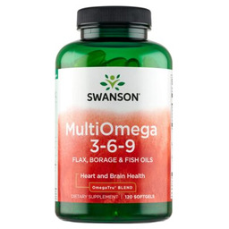 SWANSON Kwasy Omega-3-6-9 Multi Omega (120 kapsułek)