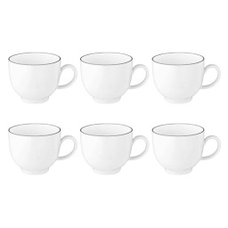 Seltmann Lido Black Line 200ml Zestaw filiżanek