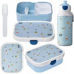 Mepal 2 Lunchbox Śniadaniówka Pojemnik Kanapek Owoców Bidon