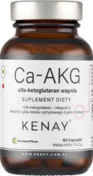 Kenay Ca-AKG, alfa-ketoglutaran wapnia, 60 kapsułek