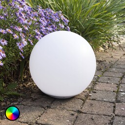 Heitronic Pływająca solarna świecąca kula LED Globo, biały
