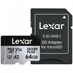 Lexar Karta pamięci microSD 64GB C10 A2 U3