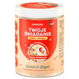SUPERSONIC Owsianka Twoje śniadanie Bananowo-truskawkowy (420 g)