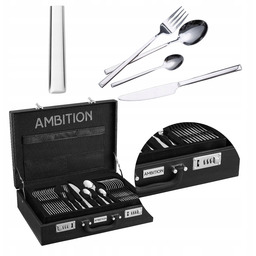 Walizka Komplet Zestaw Sztućców W Walizce Dla 12