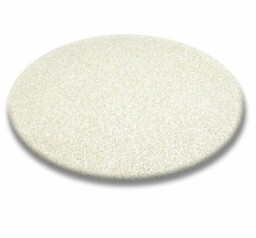 DYWAN koło SHAGGY 5cm krem koło 80 cm