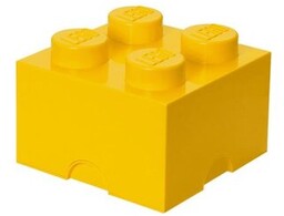 LEGO Pojemnik na klocek Brick 4 Żółty 40031732
