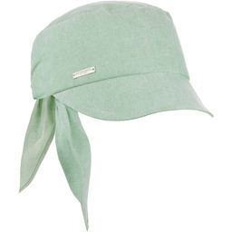 Czapka z Daszkiem Cotton Chambray by Seeberger, zielony,