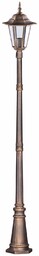 Stojąca LAMPA zewnętrzna Standard K-7064A/1 czarny/złoty Kaja metalowa