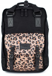 Plecak Himawari No. 13 Leopard S czarny damski