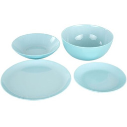 LUMINARC Serwis obiadowy szklany Diwali Light Turquoise 6