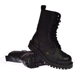 Duże rozmiary glany wysokie czarne skórzane oryginalne polskie