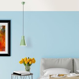 Opviq Elegancka miętowa żyrandol, regulowana wysokość 27-114 cm,