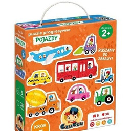 CzuCzu Puzzle progresywne Pojazdy dla dzieci 2+