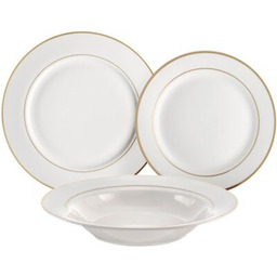 AMBITION Serwis obiadowy porcelanowy Aura Gold 6 osób