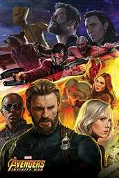 Avengers: Infinity War Captain America Maxi plakat wielokolorowy,