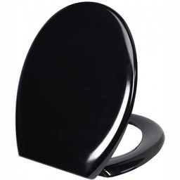 Czarna uniwersalna deska sedesowa do Cersanit Koło Roca